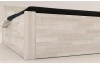 Postel s úložným prostorem Tema Box 180x200 cm, bělený buk