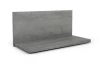Nástěnná police Carlos, šedý beton, 40 cm