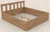 Postel s úložným prostorem Tema Box 180x200 cm, přírodní buk