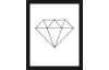 Rámovaný obraz Diamant, 20x25 cm