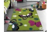 Koberec Diamond Kids 120x170 cm, motiv motýlů, zelený
