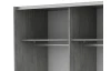 Šatní skříň Carlos 150 cm, šedý beton