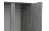 Šatní skříň Carlos, šedý beton, 100 cm