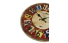 Nástěnné hodiny 30 cm, barevné, vintage, MDF