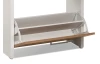 Botník Fulda, bílý/medový dub, výška 152 cm