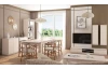 Vysoký regál Carlos, béžový kašmír, šířka 75 cm