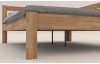 Rohová postel se zástěnou vpravo Tema P 180x200 cm, přírodní buk