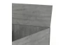 Postel se zásuvkami Carlos 140x200, šedý beton
