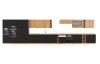 Horní rohová kuchyňská skříňka Modena 60/60 cm, dub artisan/černá