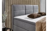Postel boxspring Ardi 180x200 cm, šedá tkanina
