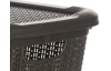 Úložný box 15 l, hnědý, ratanový vzhled