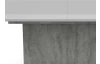 Jídelní stůl Paulo 160x90 cm, bílý/beton, rozkládací