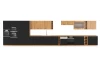 Horní kuchyňský regál Modena, 15 cm, dub artisan