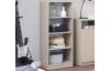 Polovysoký regál Carlos, béžový kašmír, šířka 40 cm