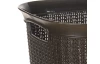 Úložný box/koš na prádlo 38 l, hnědý, ratanový vzhled