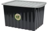 Úložný box s víkem 40x23 cm, černý, recyklovaný plast