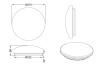 Stropní LED osvětlení Achat, 27 cm