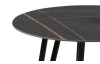 Kulatý stolek Liv, 50 cm, imitace tmavého mramoru