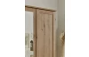 Šatní skříň Nadja, 135 cm, dub artisan/zrcadlo