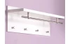 Nástěnný věšákový panel Pablito, bílý lesk