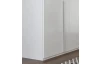 Šatní skříň New York D, 90 cm, bílá/bílý lesk