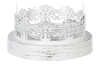 Lucerna Eglo 25 cm, bílá antik s ptáčkem