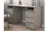 Psací stůl se 3 zásuvkami Carlos, šedý beton