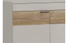 Komoda Romy 152,5 cm, šedá/dub