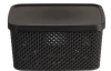 Úložný box s víkem Diamond 3,5 l, černý/bílý