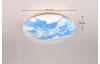 Stropní LED osvětlení Terra 37 cm, motiv Země