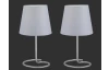 Stolní lampička - set 2 ks Twin, šedá