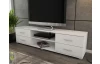 Široký TV stolek Oskar TV, bílý, šířka 180 cm