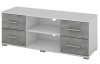 TV stolek Oskar TV, bílý/beton, 120 cm