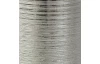 Váza Modern 30 cm, zakulacená, stříbrná