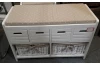 Lavice/botník Mariana, bílá, 73 cm