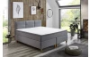Postel boxspring Ardi 180x200 cm, šedá tkanina