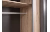 Šatní skříň s posuvnými dveřmi Ancona, 215 cm, dub estana/antracit