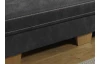 Sedací souprava Stick, tvar U, tmavě šedá látka, bez funkcí