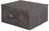 Úložný box s víkem 30x28 cm, šedý