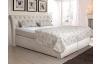 Postel boxspring Agnes 180x200 cm, krémová látka
