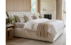 Postel boxspring Agnes 180x200 cm, krémová látka