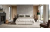 Postel boxspring Agnes 180x200 cm, krémová látka