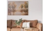 Ručně malovaný obraz Relax v přírodě 100x70 cm, 3D struktura