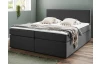 Postel boxspring Aston 160x200 cm, antracitově šedá látka