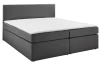 Postel boxspring Aston 160x200 cm, středně šedá látka