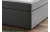 Postel boxspring Aston 160x200 cm, středně šedá látka