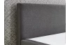 Postel boxspring Aston 160x200 cm, středně šedá látka