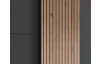 Šatní skříň Coburg, 180 cm, grafit/dub artisan