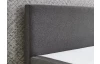 Postel boxspring Aston 180x200 cm, středně šedá látka