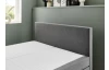 Postel boxspring Aston 180x200 cm, středně šedá látka